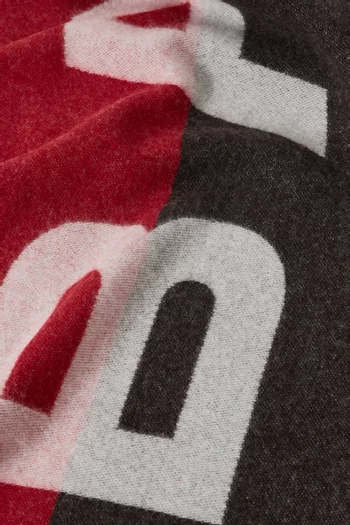 Two-tone Logo Scarf in Jacquard