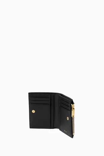 Code Compact Wallet in Leather