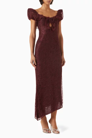 Eden Midi Dress in Lace