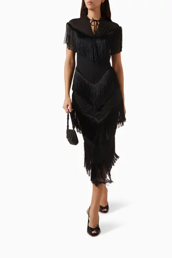 Tellus Midi Dress in Chiffon