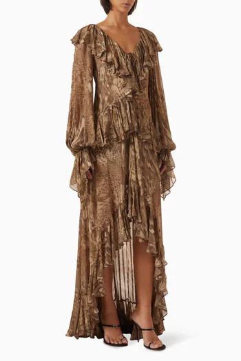 Kona Maxi Dress in Georgette Chiffon