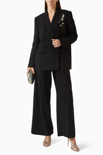 Tanner Embellished Blazer in Crepe