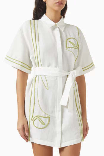 فستان كوري بنمط قميص