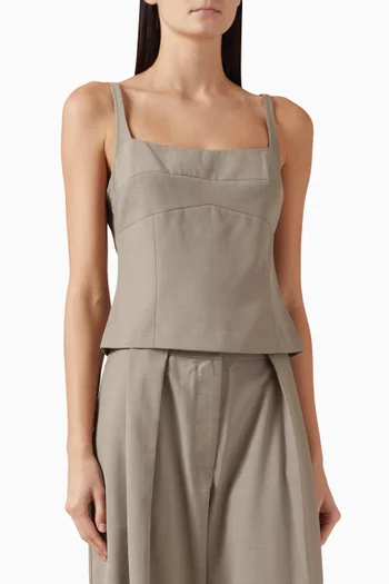 Tailored Bustier Top