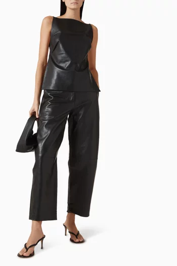 Balloon Pants in Lambskin Leather