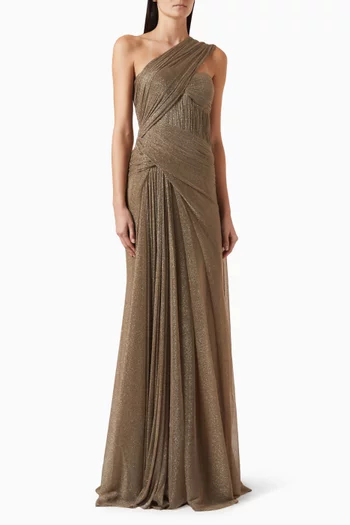 Camellia Cape Gown in Viscose Jersey