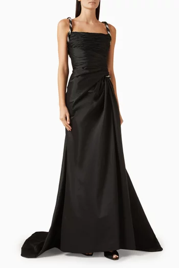 Arnica Open-back Gown in Taffeta