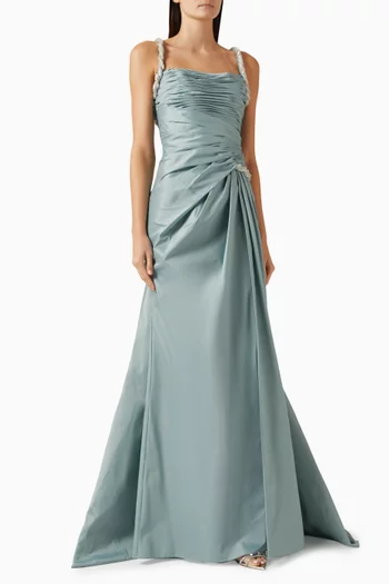 Arnica Open-back Gown in Taffeta