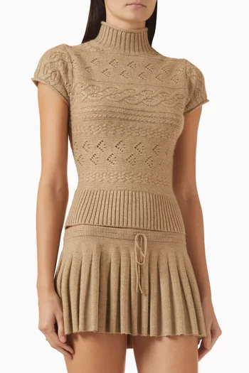 Vivienne Turtleneck Knit Top