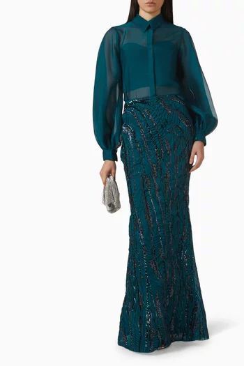 فستان سهرة لياندرا