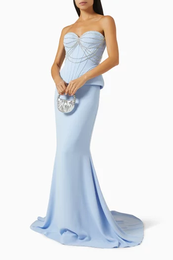 Capella Top & Skirt Set in Crepe