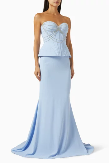 Capella Top & Skirt Set in Crepe