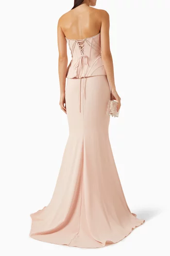 Capella Top & Skirt Set in Crepe