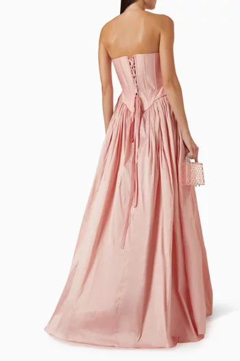 Solvi Corset Gown in Taffeta