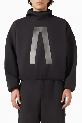 كنزة بغطاء رأس رياضية صوف بملمس شمواه أديداس × فير اوف جود إسنشالز