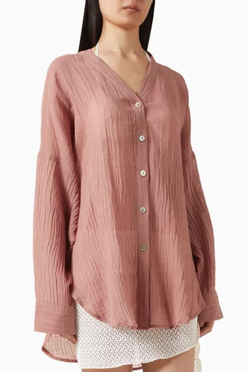 Barcelona Oversized Tunic in Linen