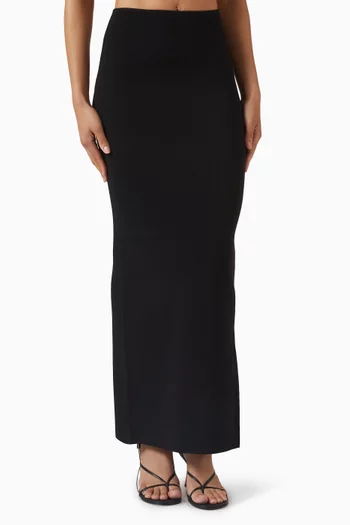 Fontelina Ribbed Maxi Skirt
