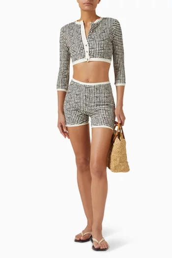 Crete Swim Cropped Cardigan