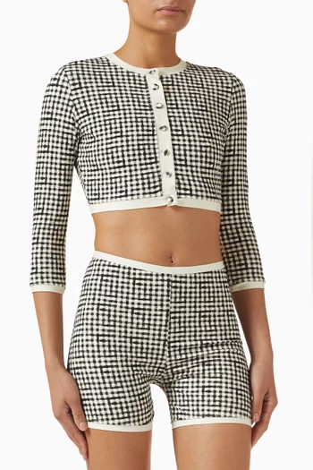 Crete Swim Cropped Cardigan