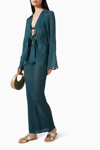 Fontelina Maxi Skirt in Crochet