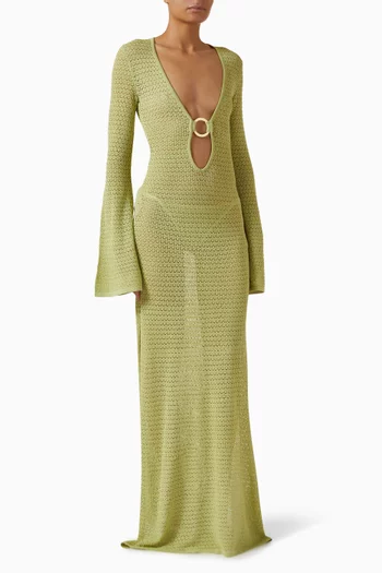 فستان مونتيغو طويل كروشيه