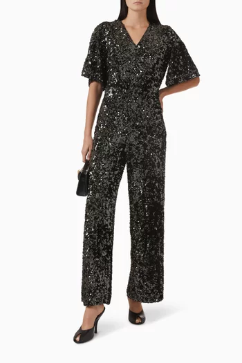Yaselle Sequin-embellished Jumpsuit