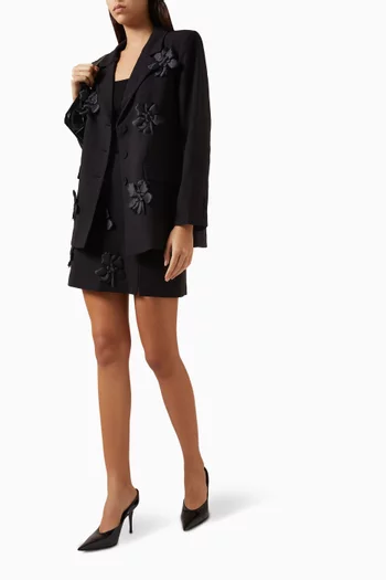 جاكيت ياسفلسرا بزهور بارزة