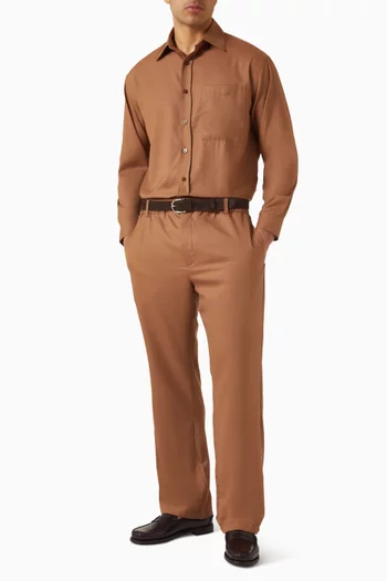 قميص دينيس بنمط جاكيت صوف مارينو