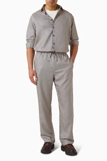 Gabriel Stripe Wide-leg Pants