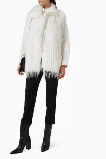 Neva Vest in Faux Fur