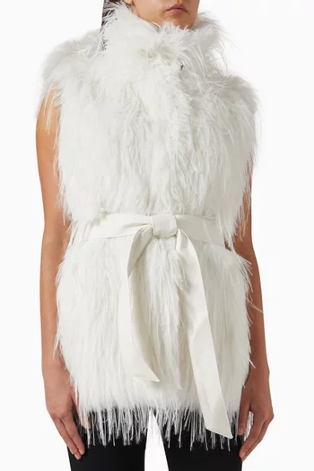 Neva Vest in Faux Fur