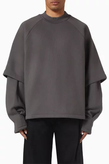 Layered V2 Sweater in Fleece