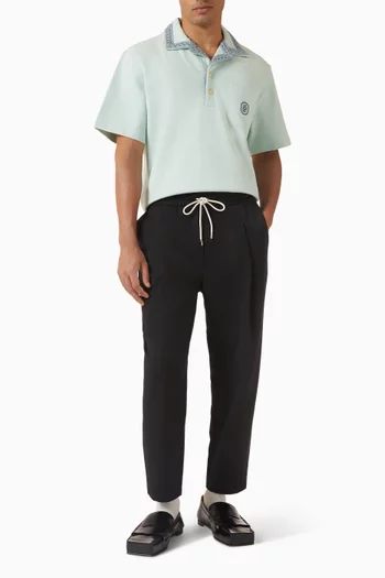 Le D Miroir Polo Shirt in Cotton