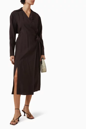 Wrap Dress in Modal-blend