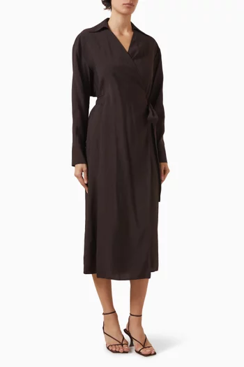 Wrap Dress in Modal-blend