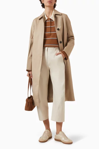 بنطال قطن بقصة ساق أسطوانية