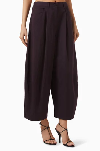 Wide-leg Pants in Cotton