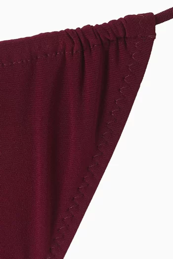 طقم بيكيني بأربطة بوليستر ليكرا