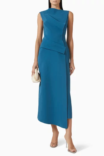 Normanhill Midi Dress in Crepe