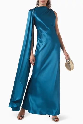 Ropley Maxi Dress in Satin