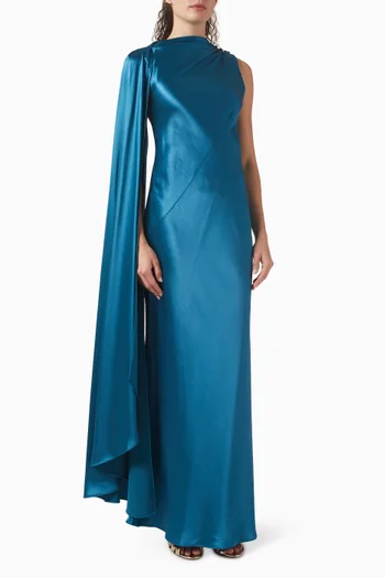 Ropley Maxi Dress in Satin