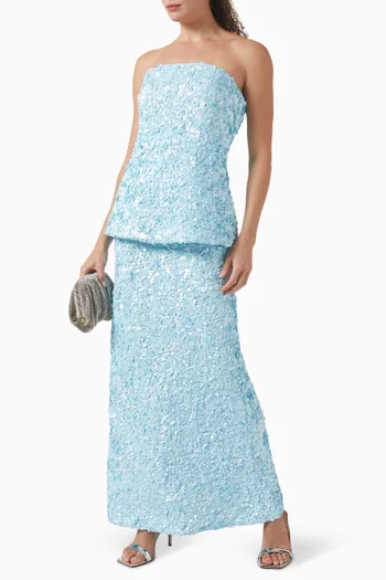 Pipson Sequin-embellished Maxi Skirt