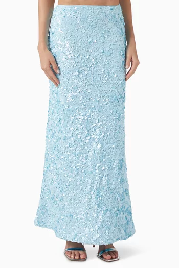 Pipson Sequin-embellished Maxi Skirt