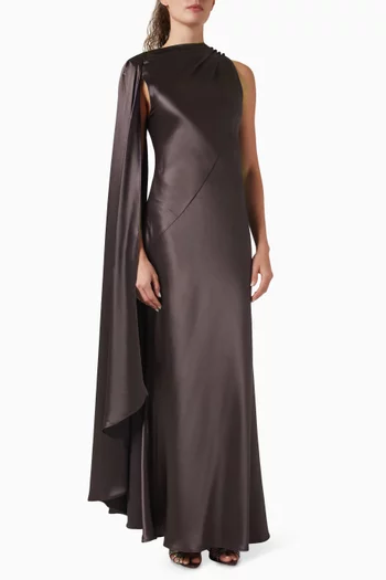 Ropley Maxi Dress in Satin