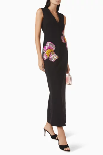 Eastonhill Maxi Dress in Crepe