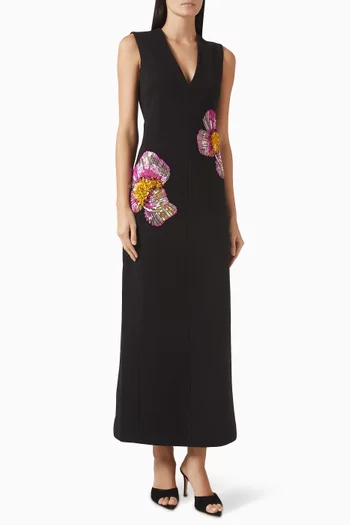 Eastonhill Maxi Dress in Crepe