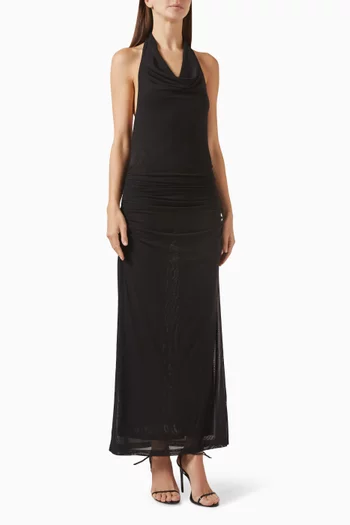 فستان ان تو ديب طويل