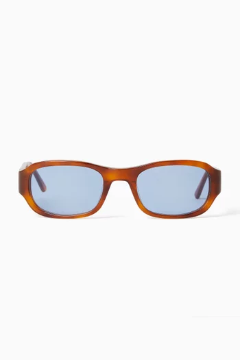 Jordyn Oval Sunglasses in Acetate