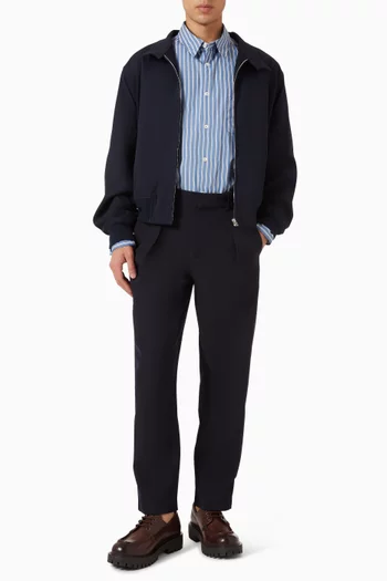 Zipped Jacket in Organic-cotton