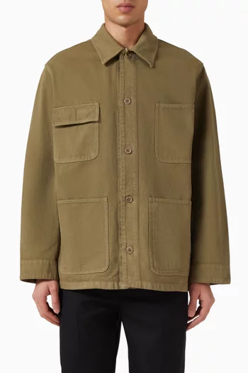 Loose-fit Overshirt Jacket in Cotton